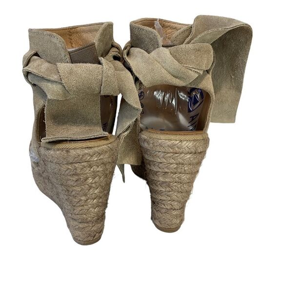 KANNA Suede Platform Wedge Heels - Picture 2 of 9